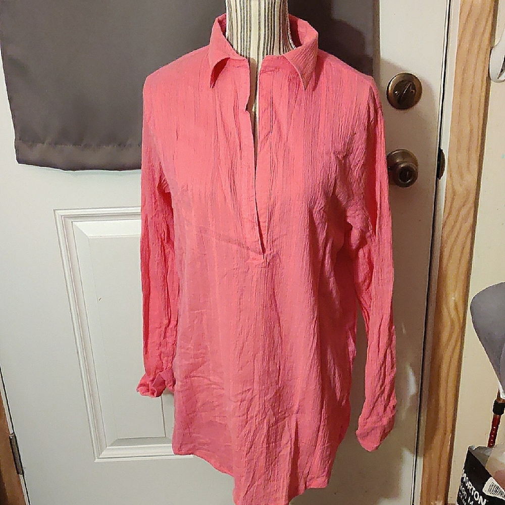 Islander Women's Pink Long Sleeve Top